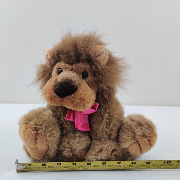 RDK Promotions Plush Lion With Pink Bow #S2925 Stuffed Animal Plush Toy - Picture 8 of 9